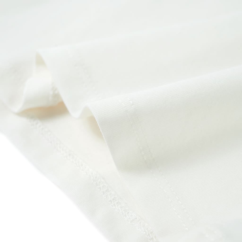 T-shirt p/ criança manga com folhos branco 116