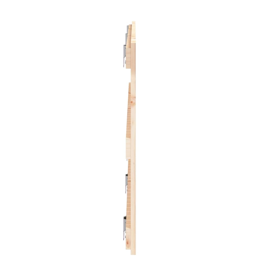 vidaXL Cabeceira de parede 185x3x60 cm madeira de pinho maciça