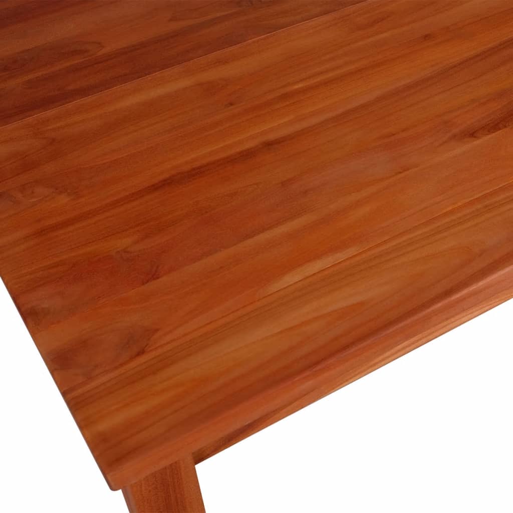 vidaXL Mesa de jantar em madeira de teca maciça 180x90x75 cm