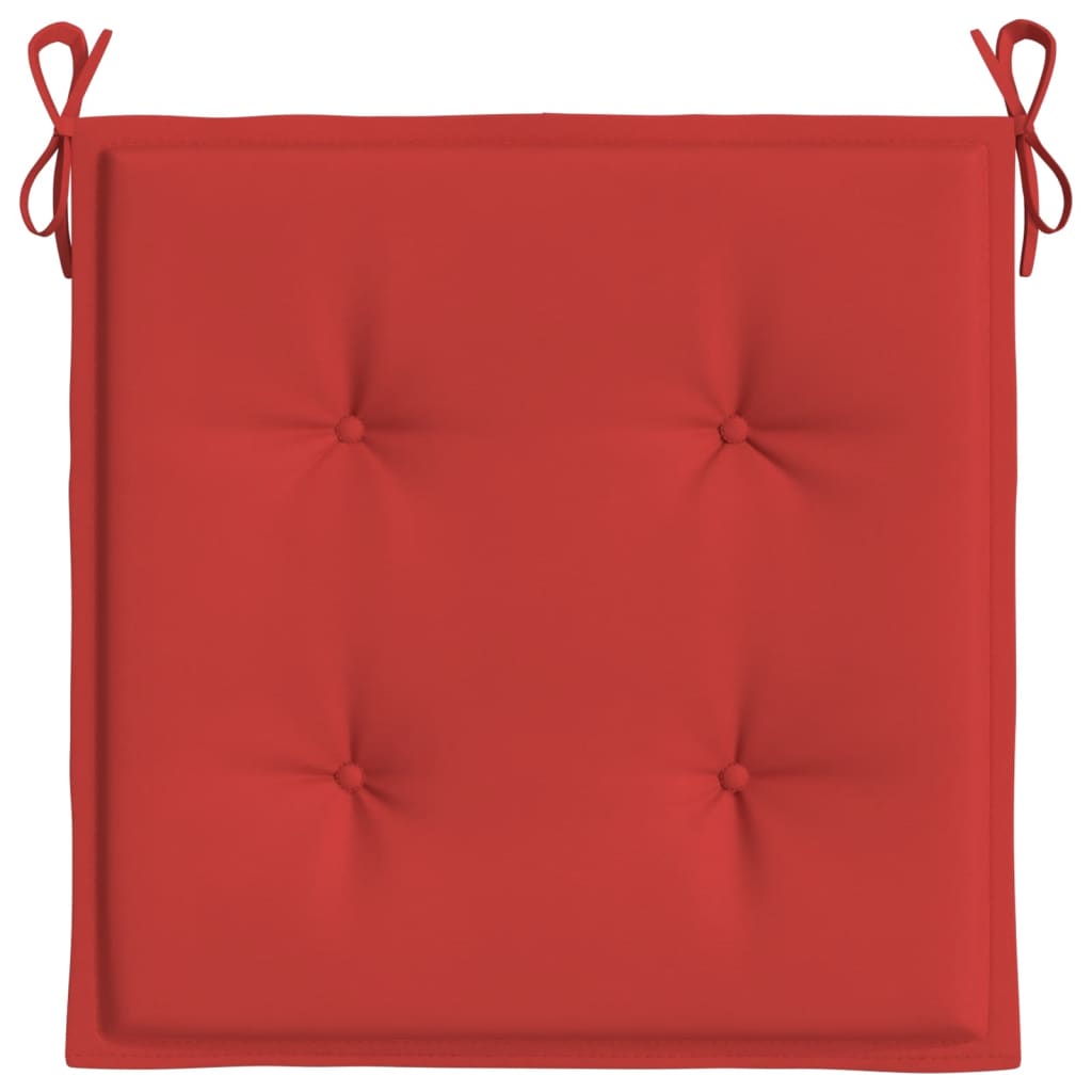 vidaXL Almofadões p/ cadeiras de jardim 6 pcs tecido oxford vermelho