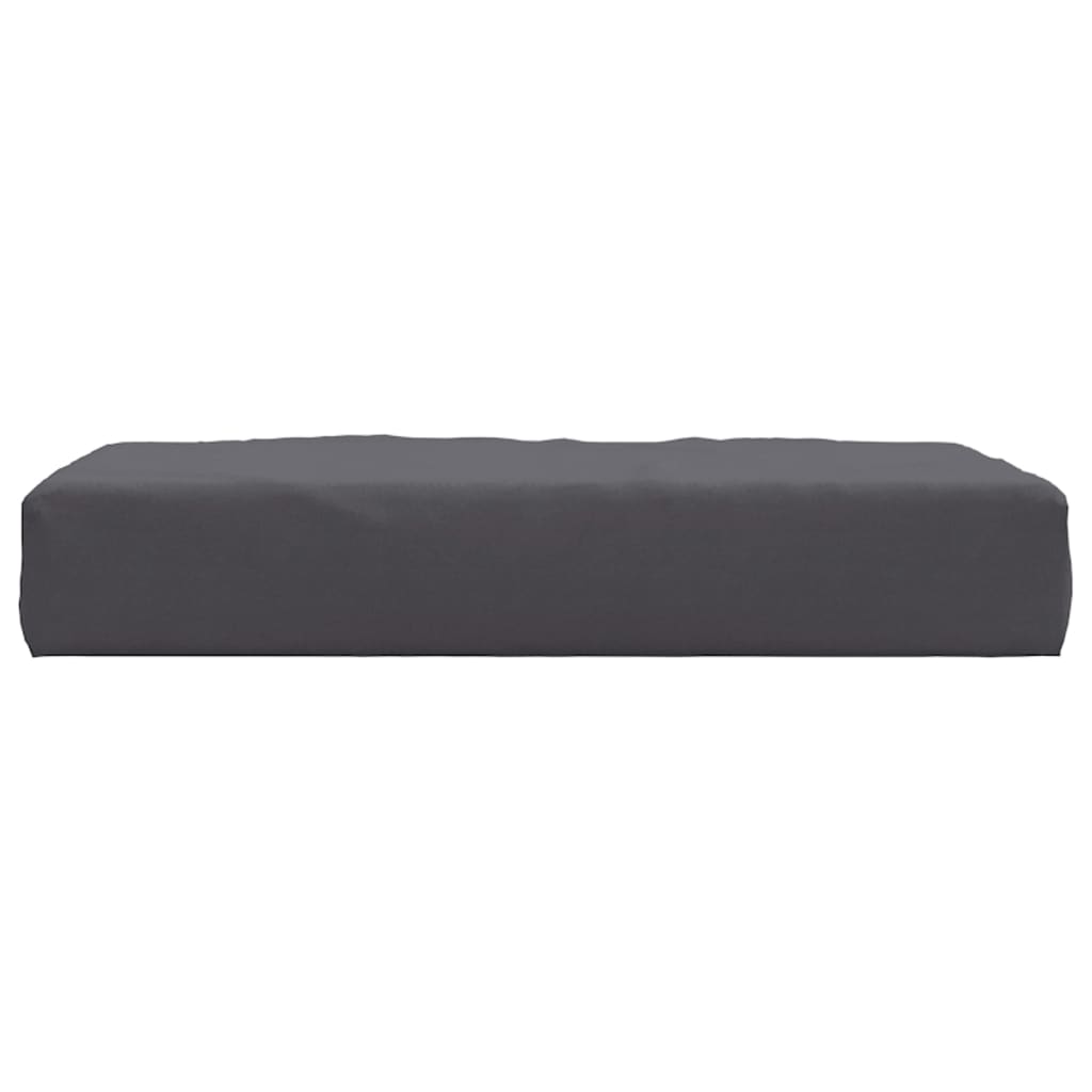 vidaXL Almofadão para sofá de paletes 60x60x8 cm tecido antracite