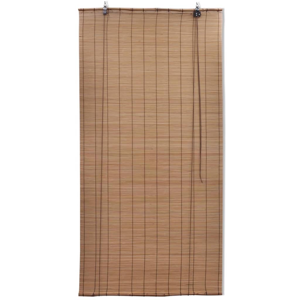 Estore de enrolar 120 x 160 cm bambu castanho
