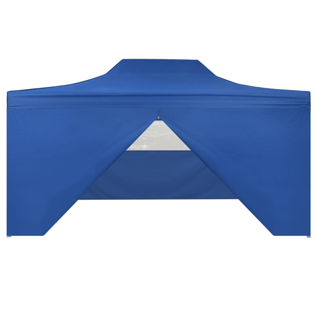 vidaXL Tenda pop-up dobrável com 4 paredes laterais 3x4,5 m azul