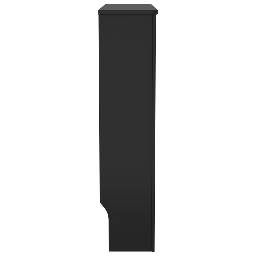 vidaXL Cobertura de radiador MDF 78 cm preto