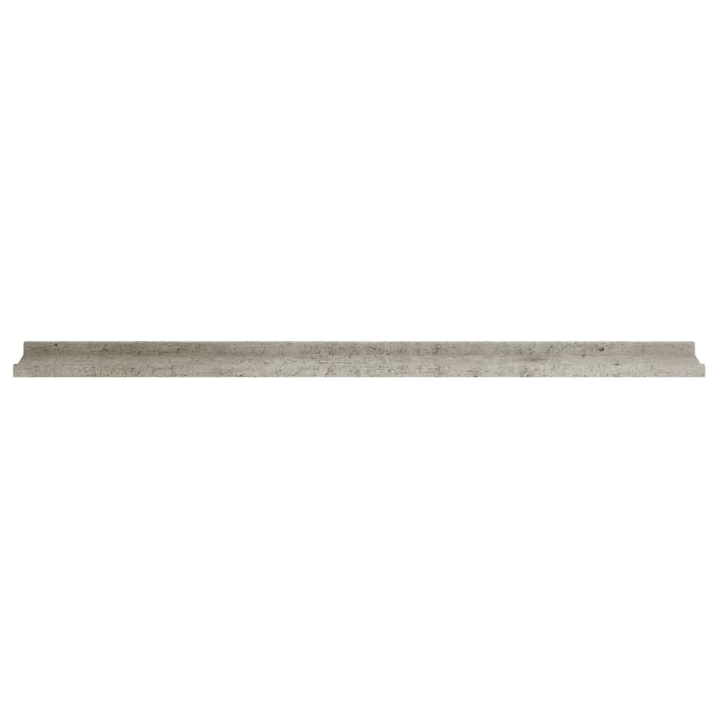 vidaXL Prateleiras de parede 4 pcs 115x9x3 cm cinzento cimento