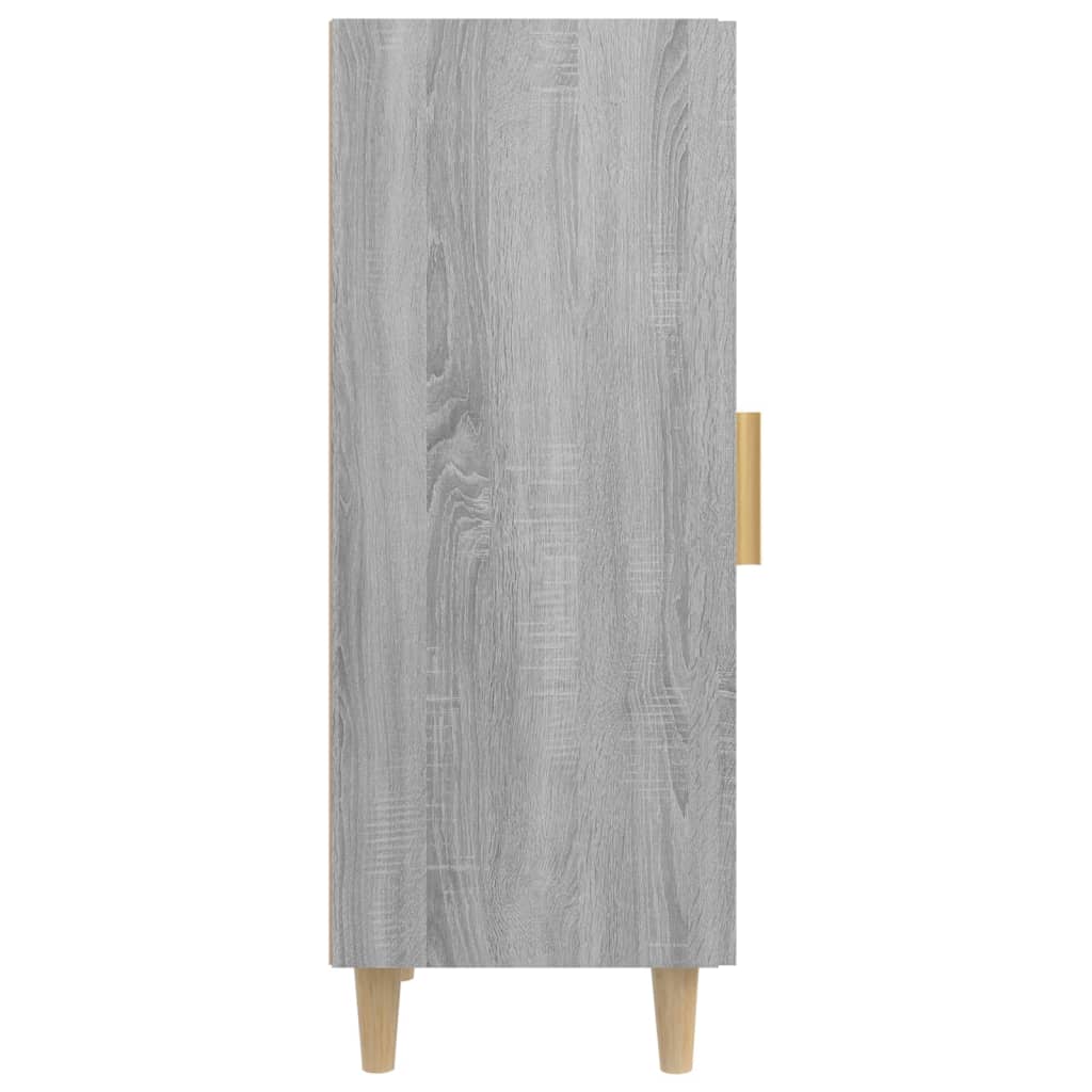 vidaXL Aparador 34,5x34x90 cm derivados de madeira sonoma cinzento