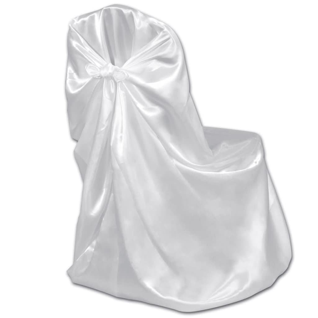 Capa de cadeira para casamento, banquete, em branco, 6 peças