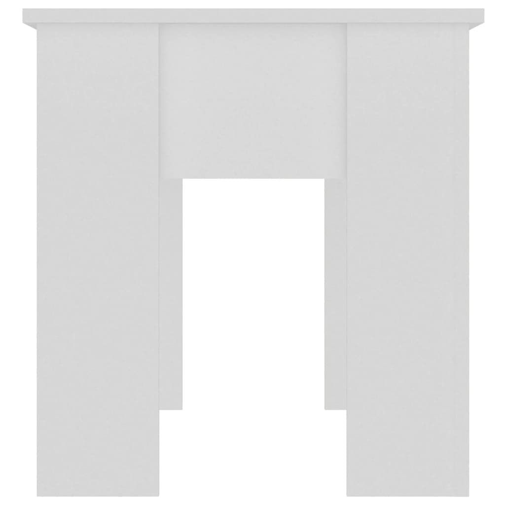 vidaXL Mesa de centro 101x49x52 cm madeira processada branco