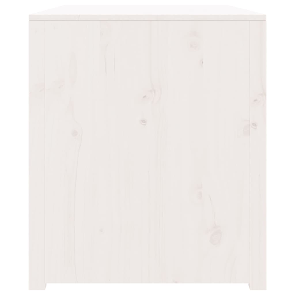 vidaXL Armário de cozinha p/ exterior 106x55x64 cm pinho maciço branco