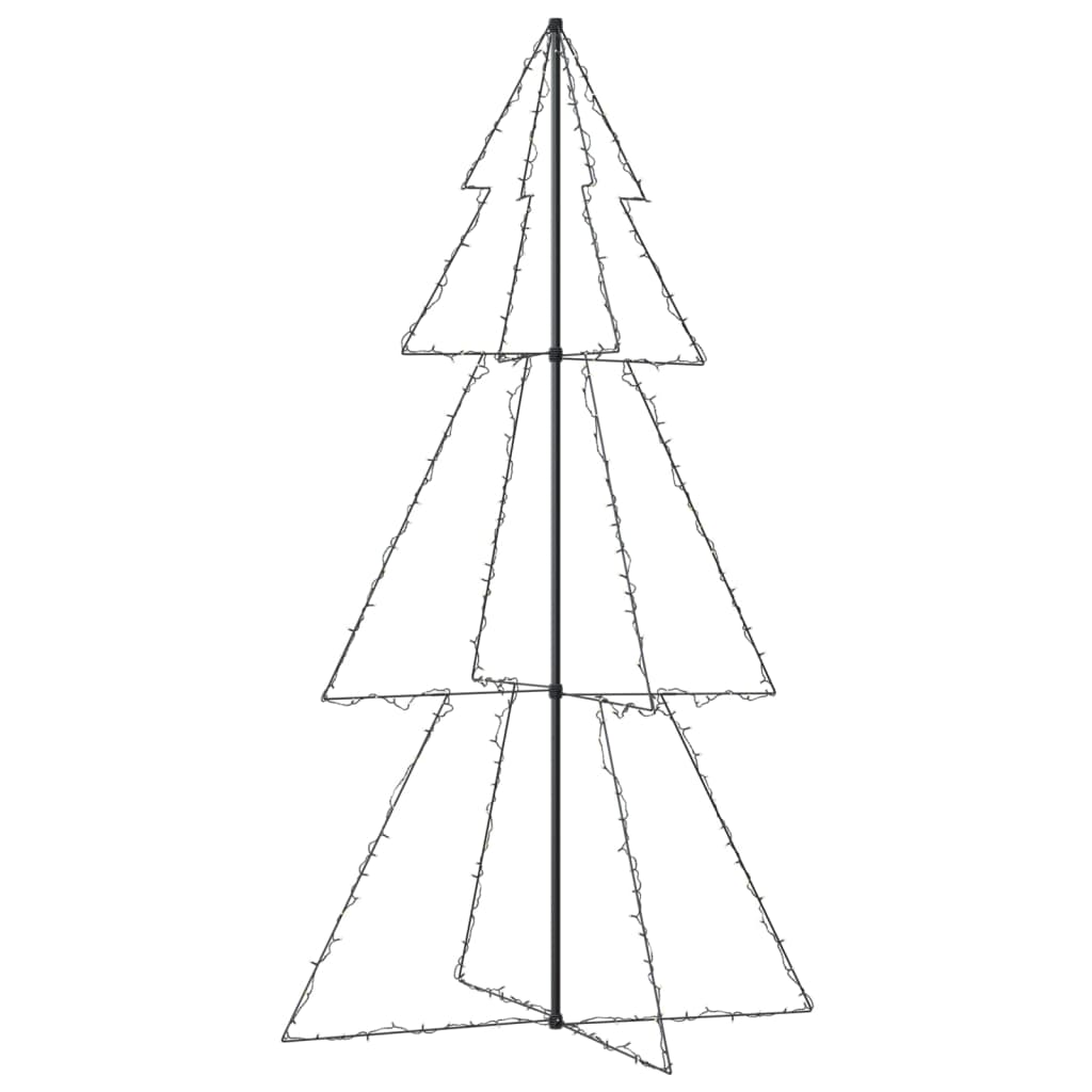 vidaXL Árvore de Natal em cone 300 LEDs 120x220 cm interior e exterior