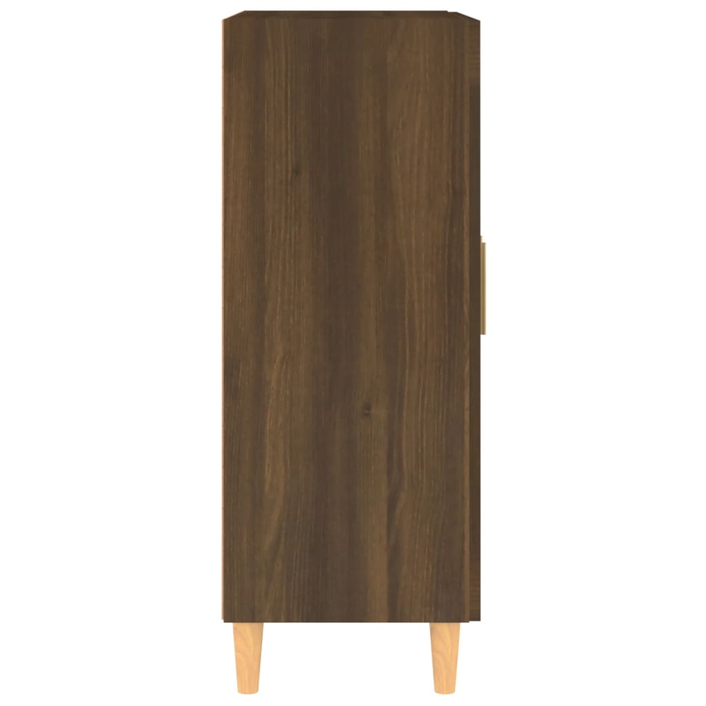 vidaXL Aparador 69,5x34x90 cm derivados de madeira carvalho castanho