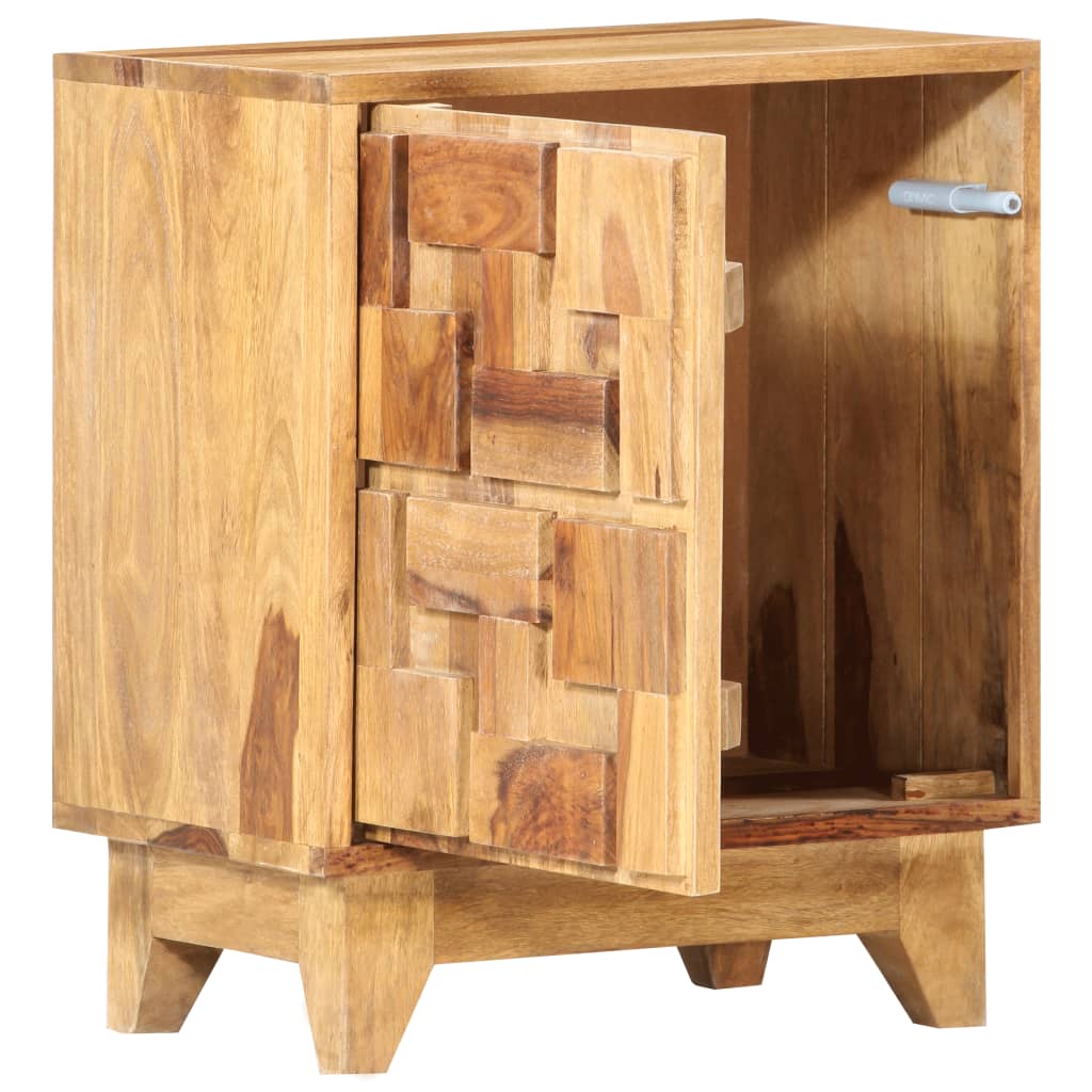 vidaXL Mesa de cabeceira 40x30x50 cm madeira de sheesham maciça
