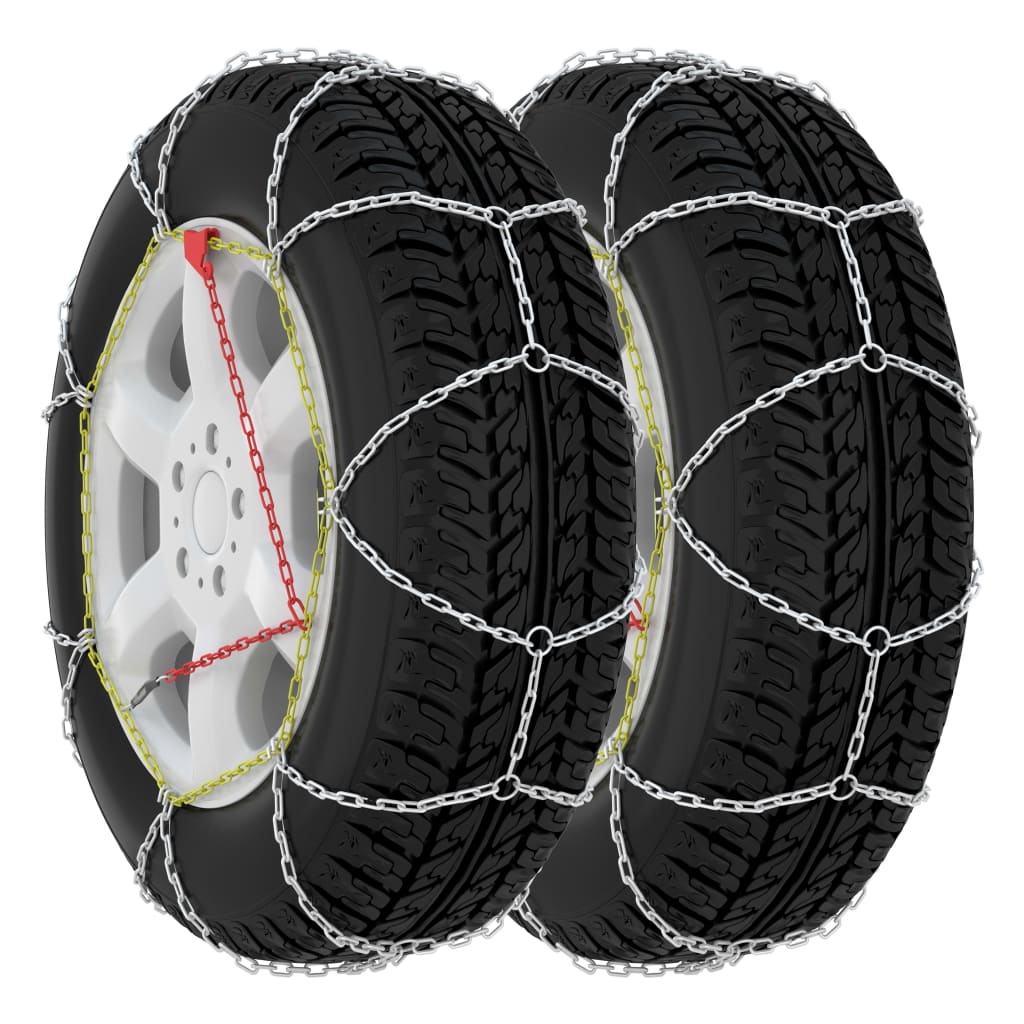 vidaXL Correntes de neve para pneus de carros 2 pcs 9 mm KN120