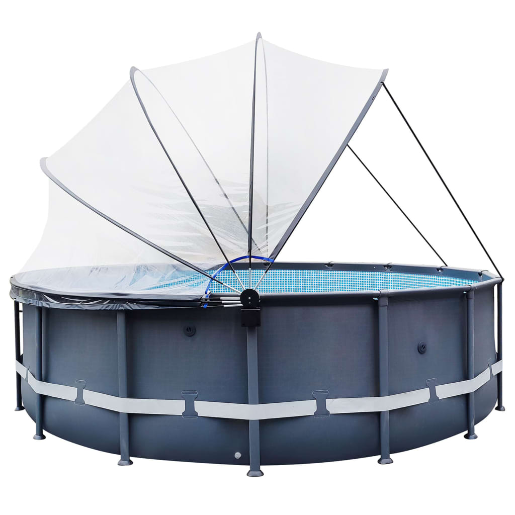 vidaXL Suporte de piscina para cúpula aço