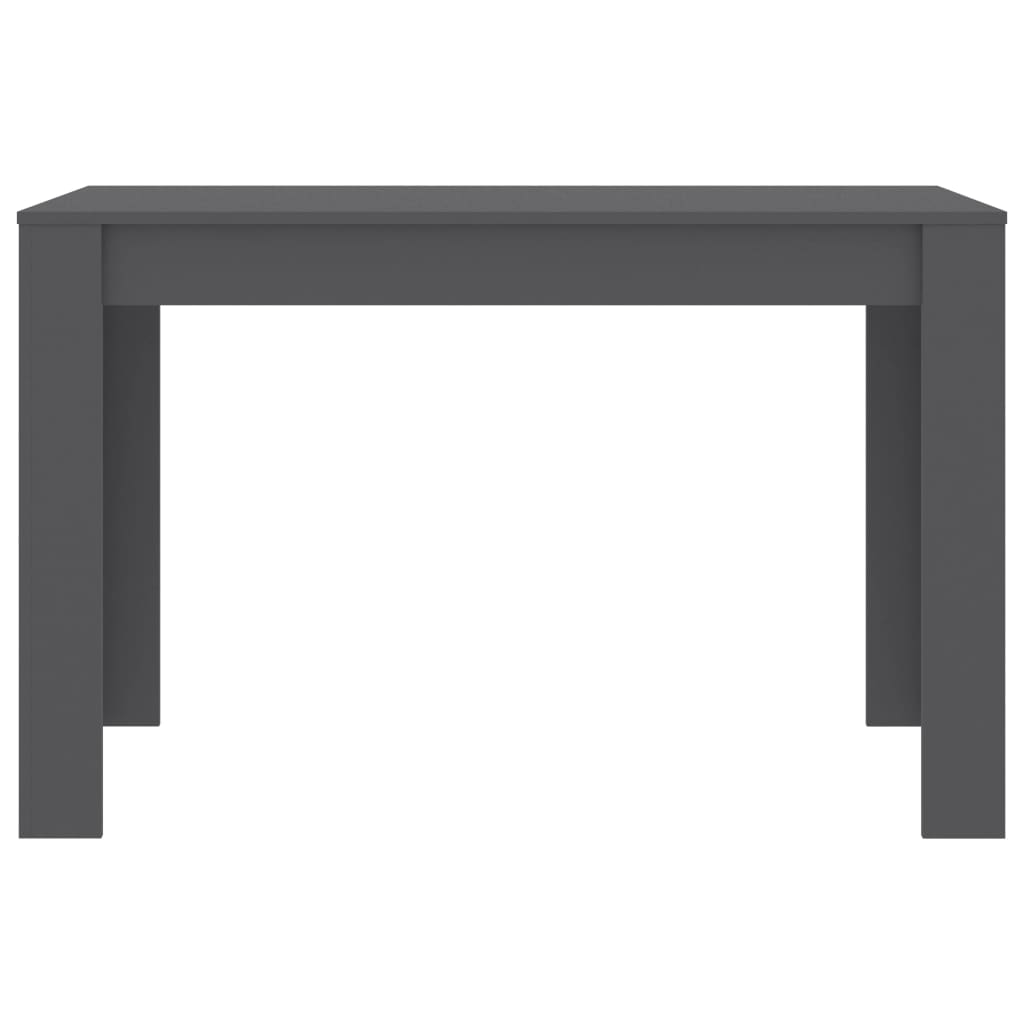 vidaXL Mesa de jantar 120x60x76 cm contraplacado cinzento