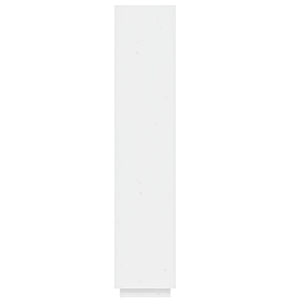 vidaXL Estante/divisória 40x35x167 cm pinho maciço branco