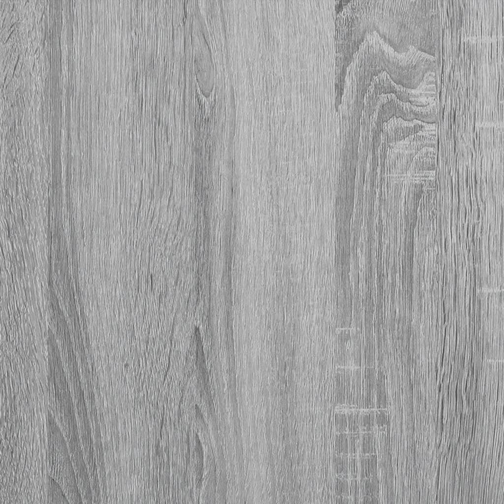 vidaXL Estante 100x26x180 cm derivados de madeira e metal cinza sonoma