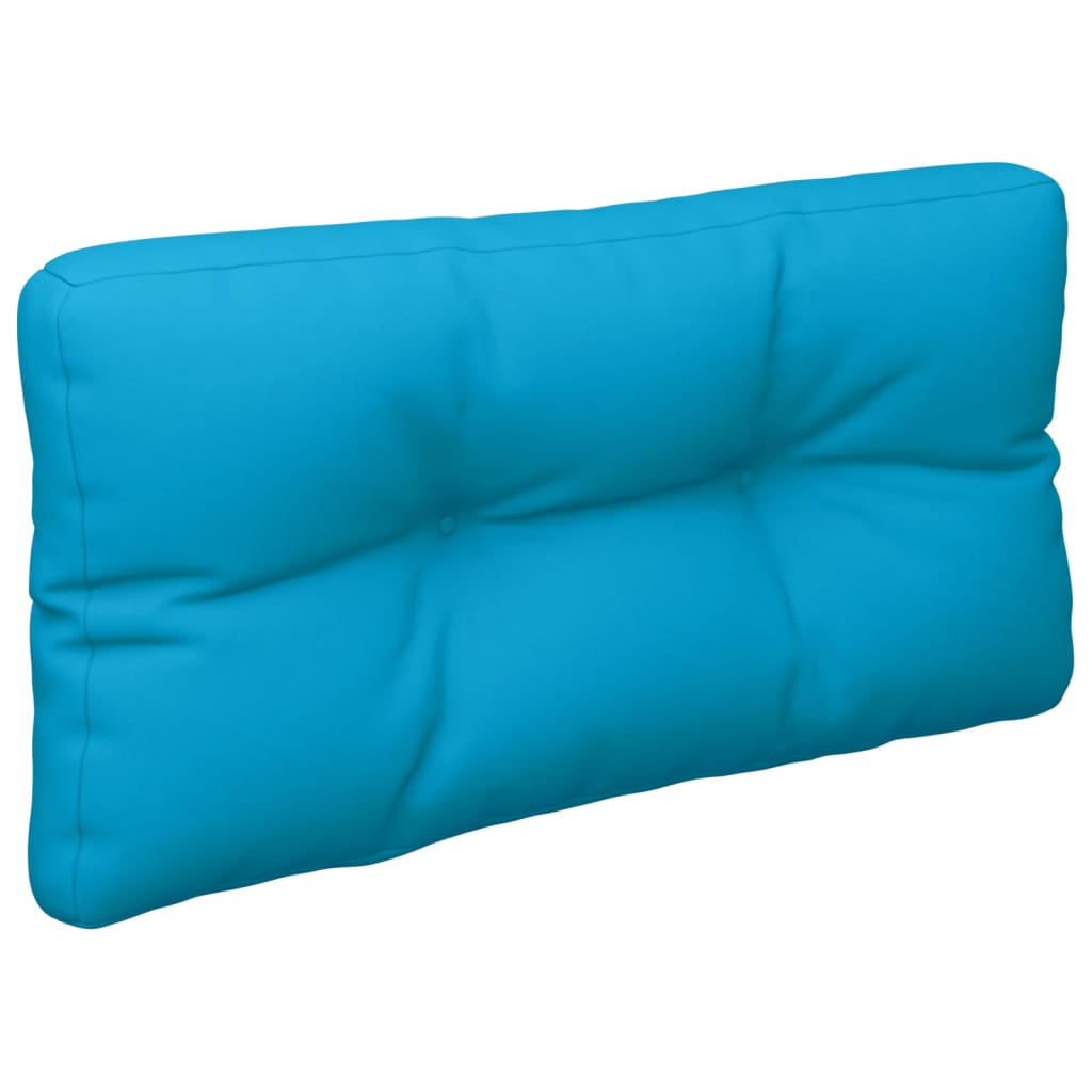 vidaXL Almofadão para sofá de paletes 70x40x12 cm tecido azul