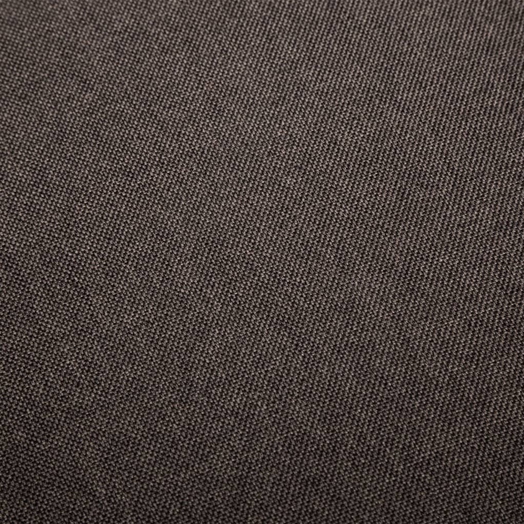 vidaXL Cadeiras de jantar giratórias 6 pcs tecido cinzento-acastanhado
