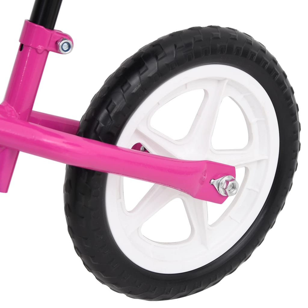 vidaXL Bicicleta de equilíbrio com rodas de 9,5" rosa