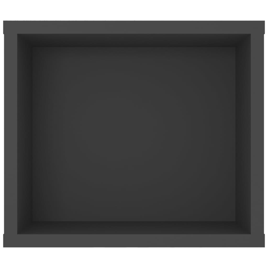 vidaXL Móvel de TV para parede 100x30x26,5 cm contraplacado cinzento