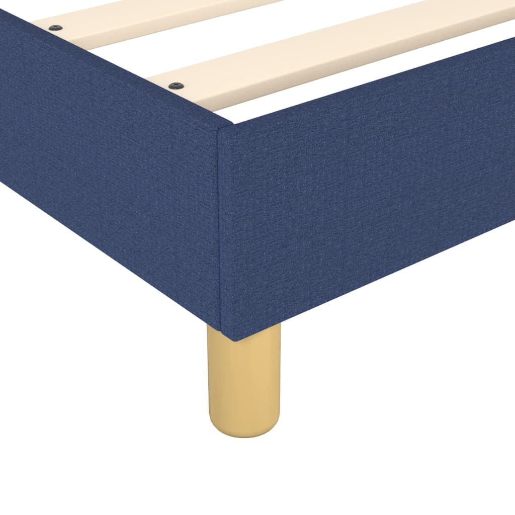 vidaXL Estrutura de cama 100x200 cm tecido azul