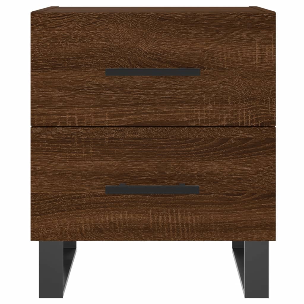 vidaXL Mesa cabeceira 40x35x47,5cm derivados madeira carvalho castanho