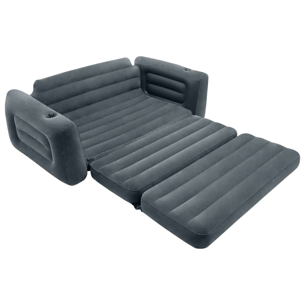 Intex Cadeira convertível em cama 203x231x66 cm cinzento-escuro