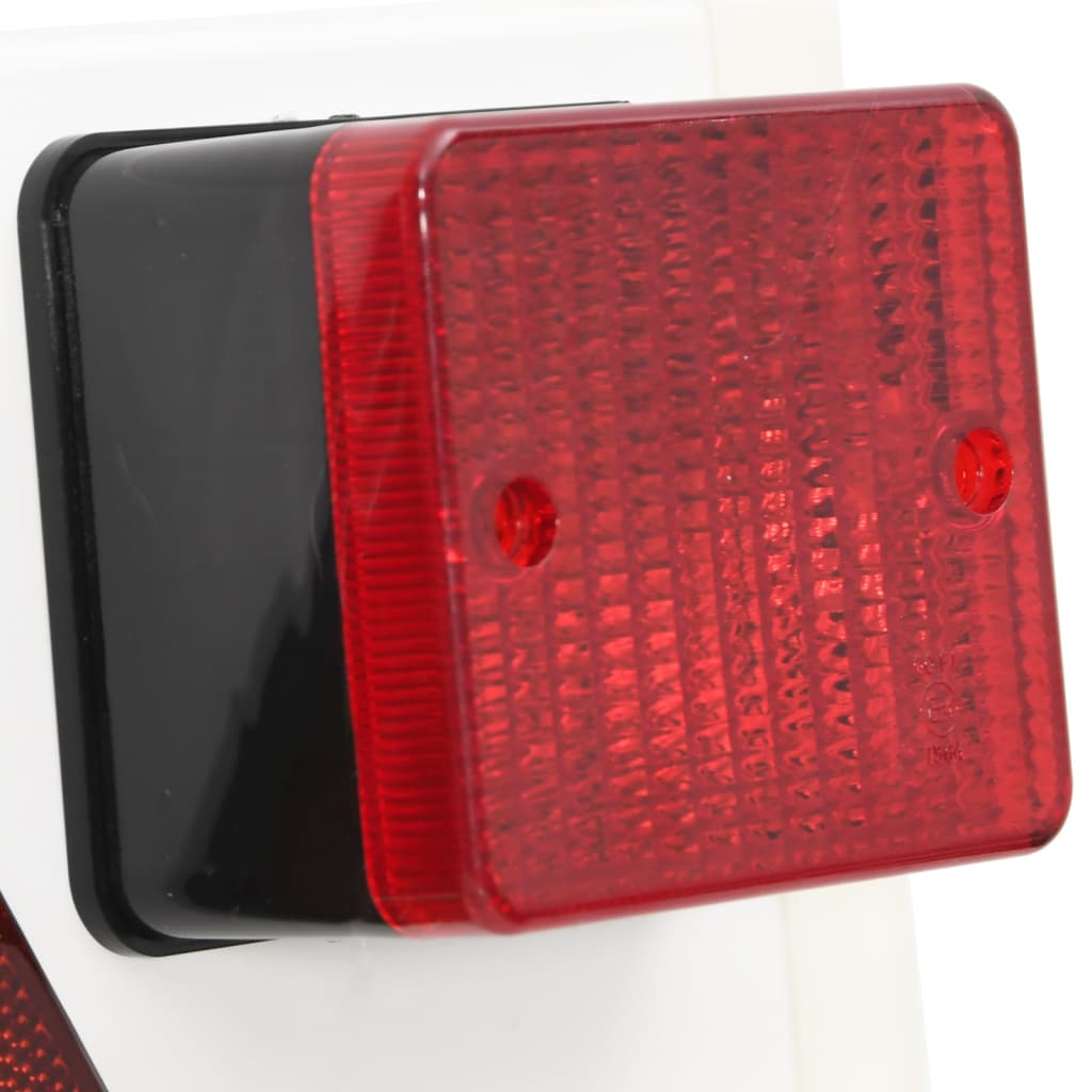 vidaXL Farolim de reboque 115x7x14 cm 12 V lâmpada clássica vermelho
