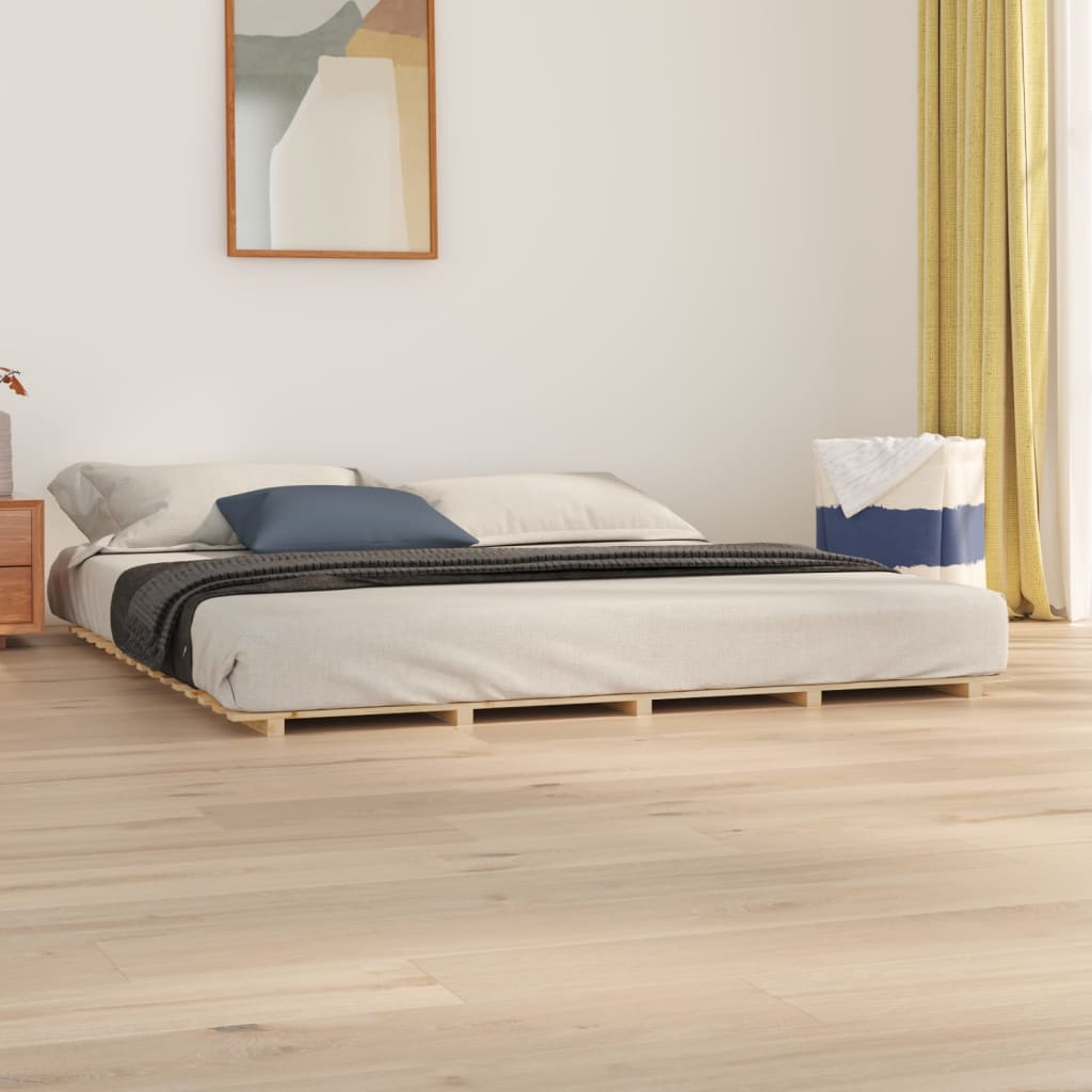 vidaXL Estrutura de cama madeira de pinho maciça 180x200 cm
