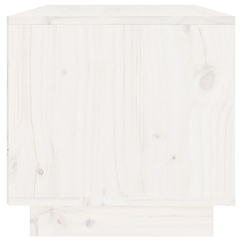 vidaXL Móvel de TV 60x35x35 cm madeira de pinho maciça branco