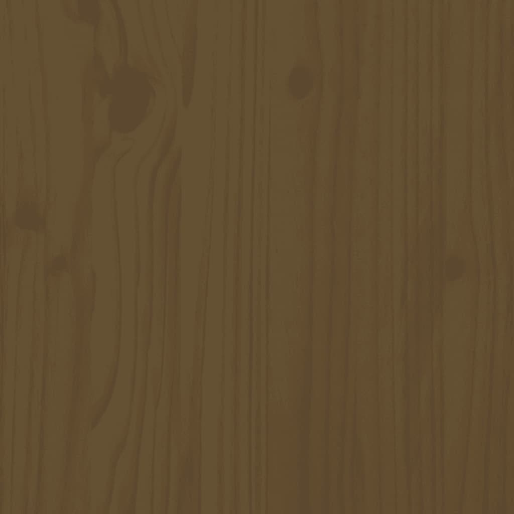 vidaXL Mesa de centro 110x50x40cm madeira de pinho maciça castanho mel