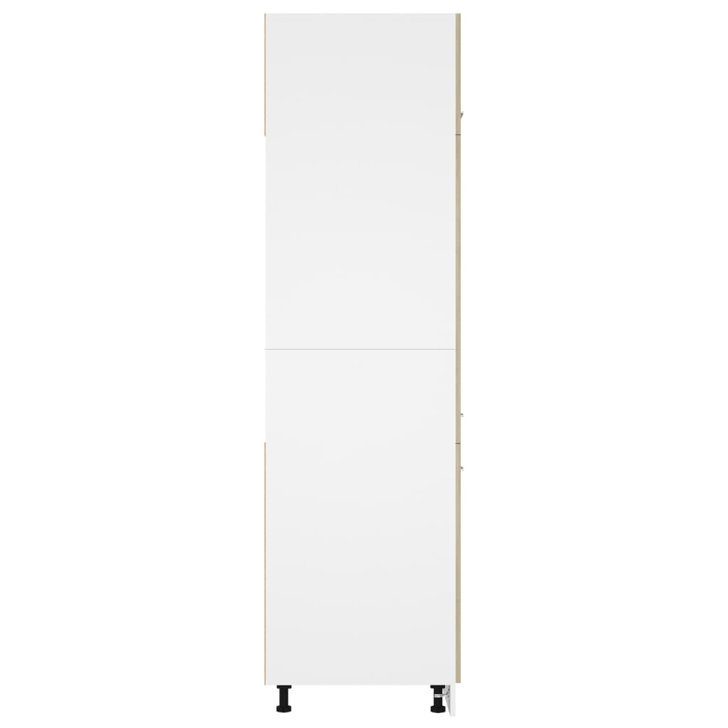 vidaXL Armário p/ frigorífico 60x57x207 cm contraplacado cor carvalho