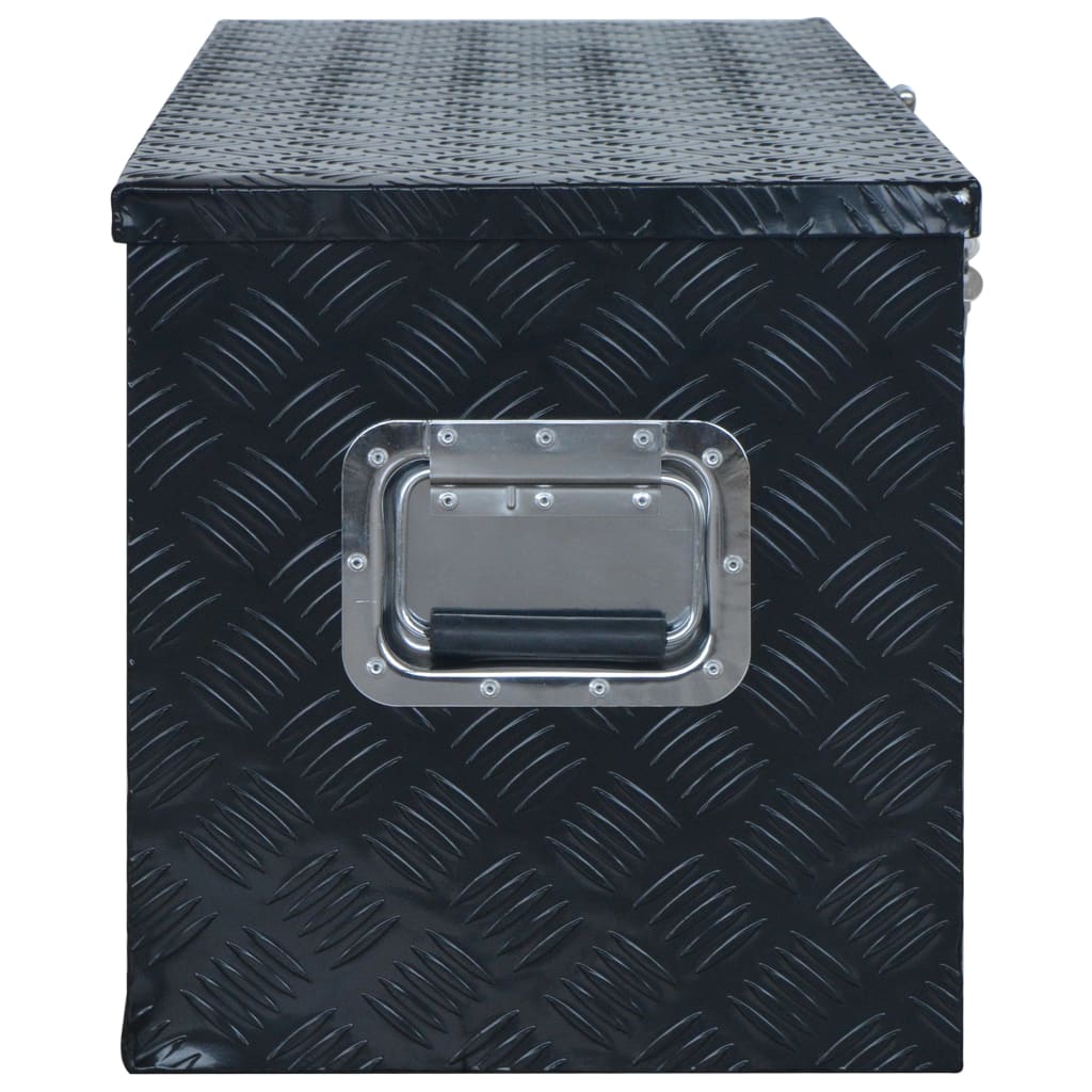 vidaXL Caixa de alumínio 1085x370x400 mm preto