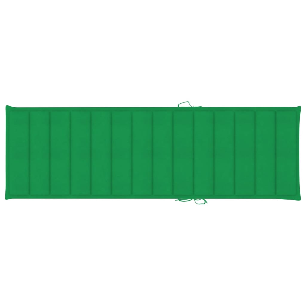 vidaXL Espreguiçadeira dupla c/ almofadões verdes pinho impregnado