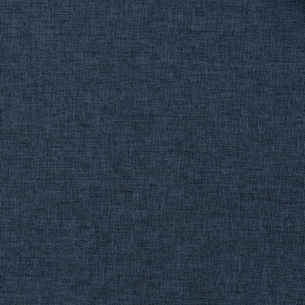 vidaXL Cortinas opacas aspeto linho com ganchos 290x245 cm azul