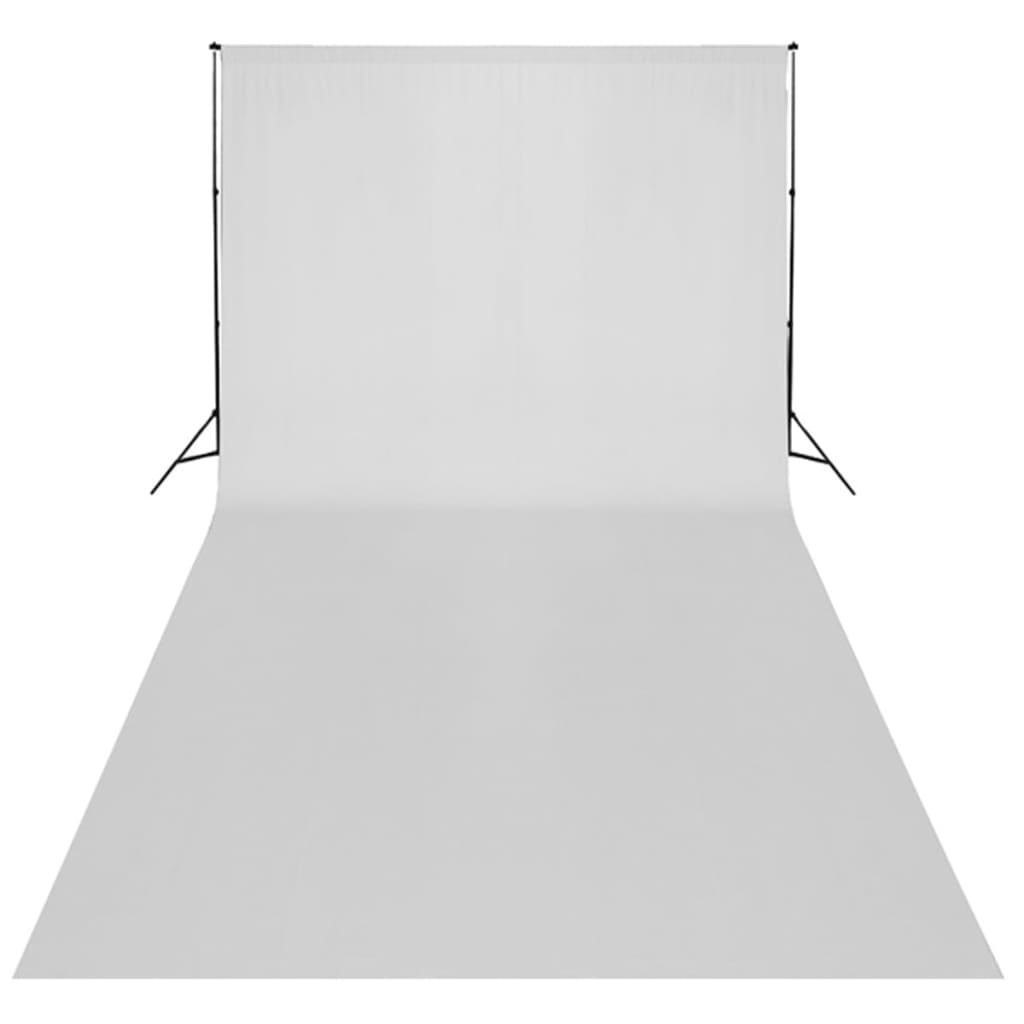 vidaXL Kit de estúdio com fundo branco 600x300 e luzes