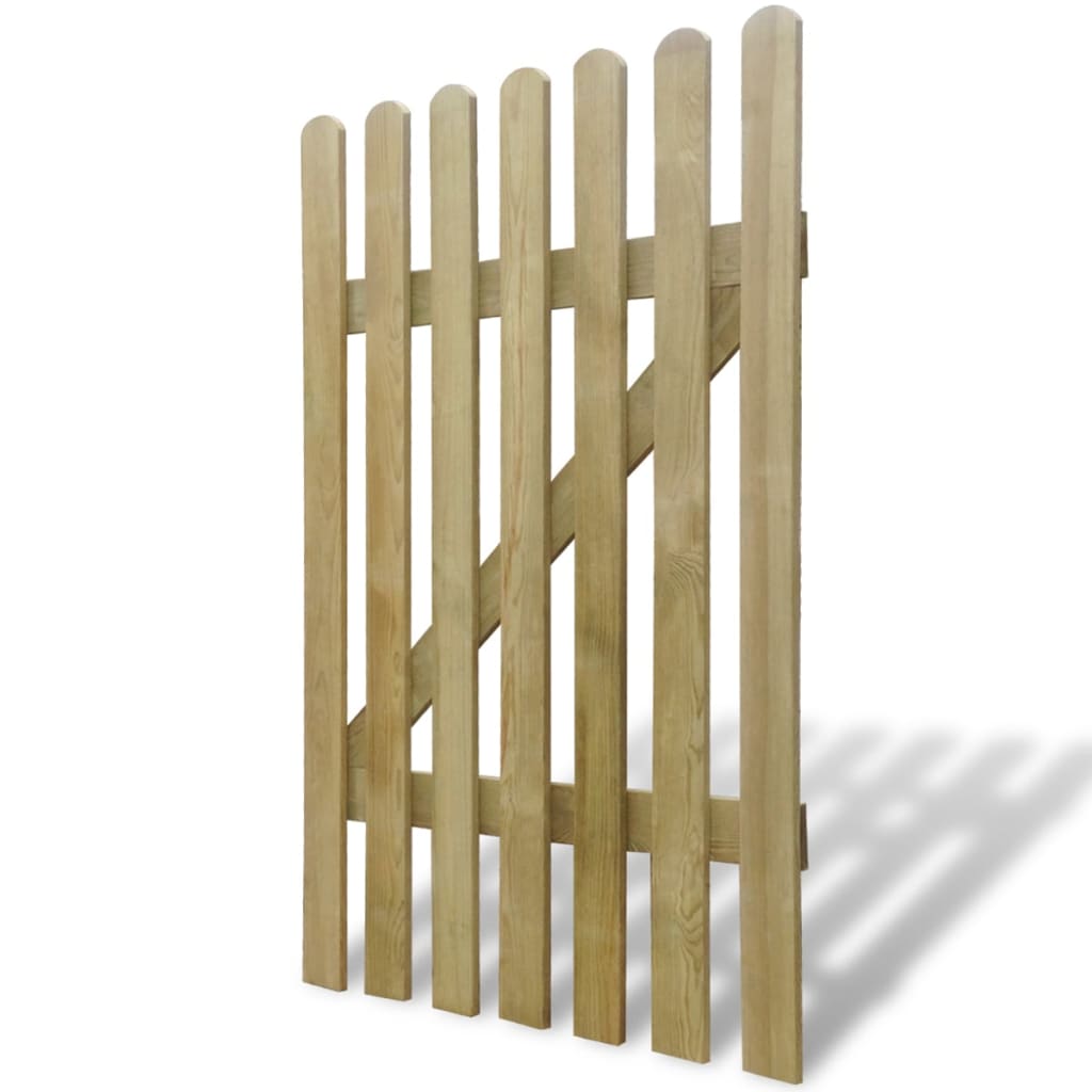 vidaXL Portão de jardim 100x150 cm madeira