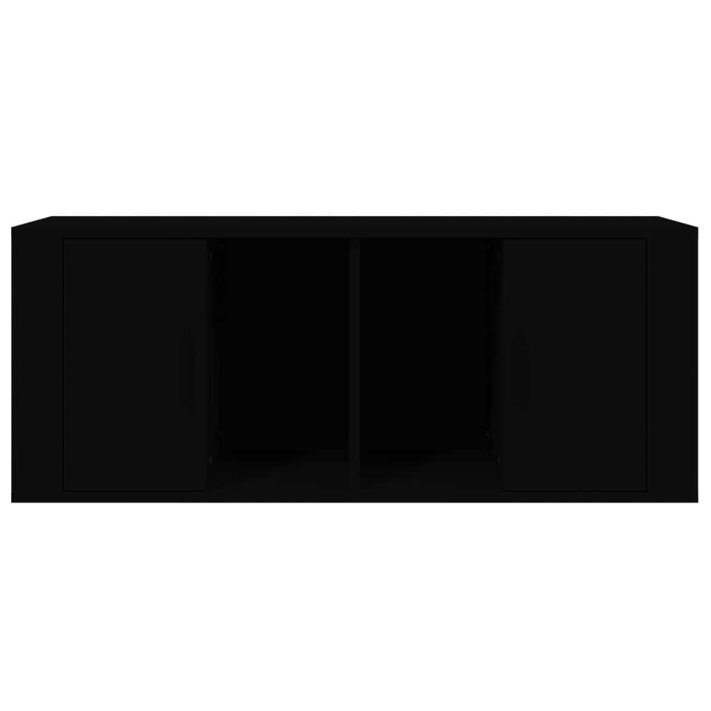 vidaXL Móvel de TV 100x35x40 cm madeira processada preto