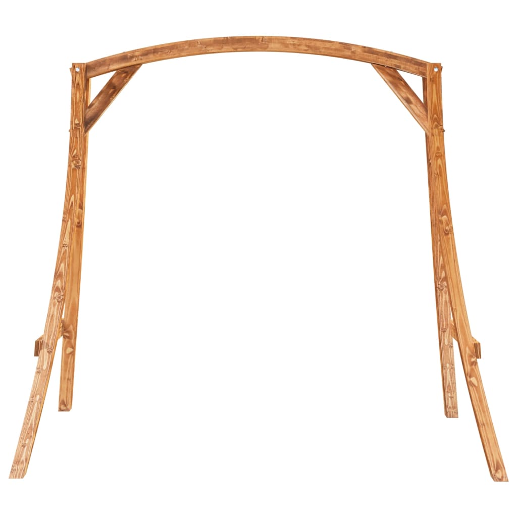 vidaXL Estrutura de baloiço madeira curvada maciça c/ acabamento teca