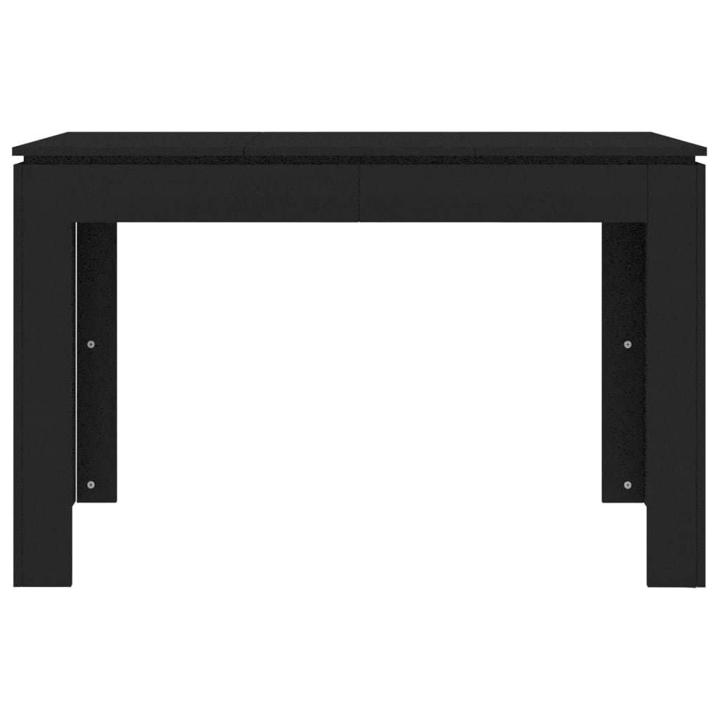 vidaXL Mesa de jantar 120x60x76 cm contraplacado preto
