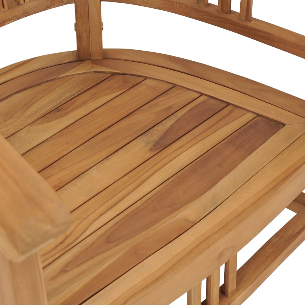 vidaXL Cadeiras de jardim 2 pcs madeira teca maciça