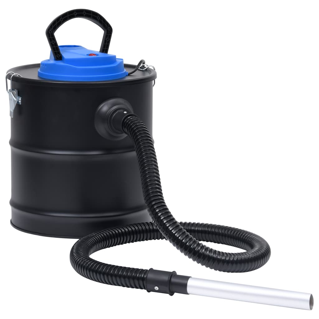vidaXL Aspirador de cinzas com filtro HEPA 1200 W 20 L aço