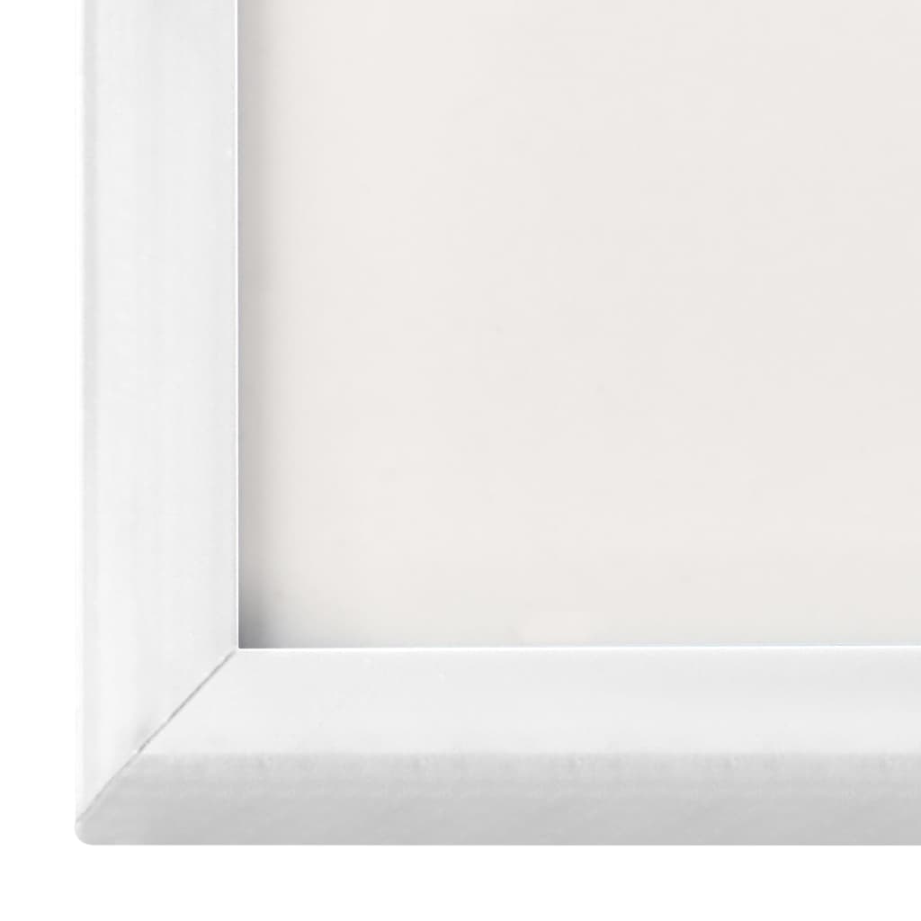 vidaXL Molduras para parede 5 pcs 42x59,4 cm MDF branco
