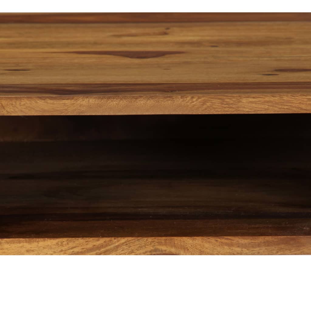 vidaXL Secretária em madeira de sheesham maciça 110x55x76 cm