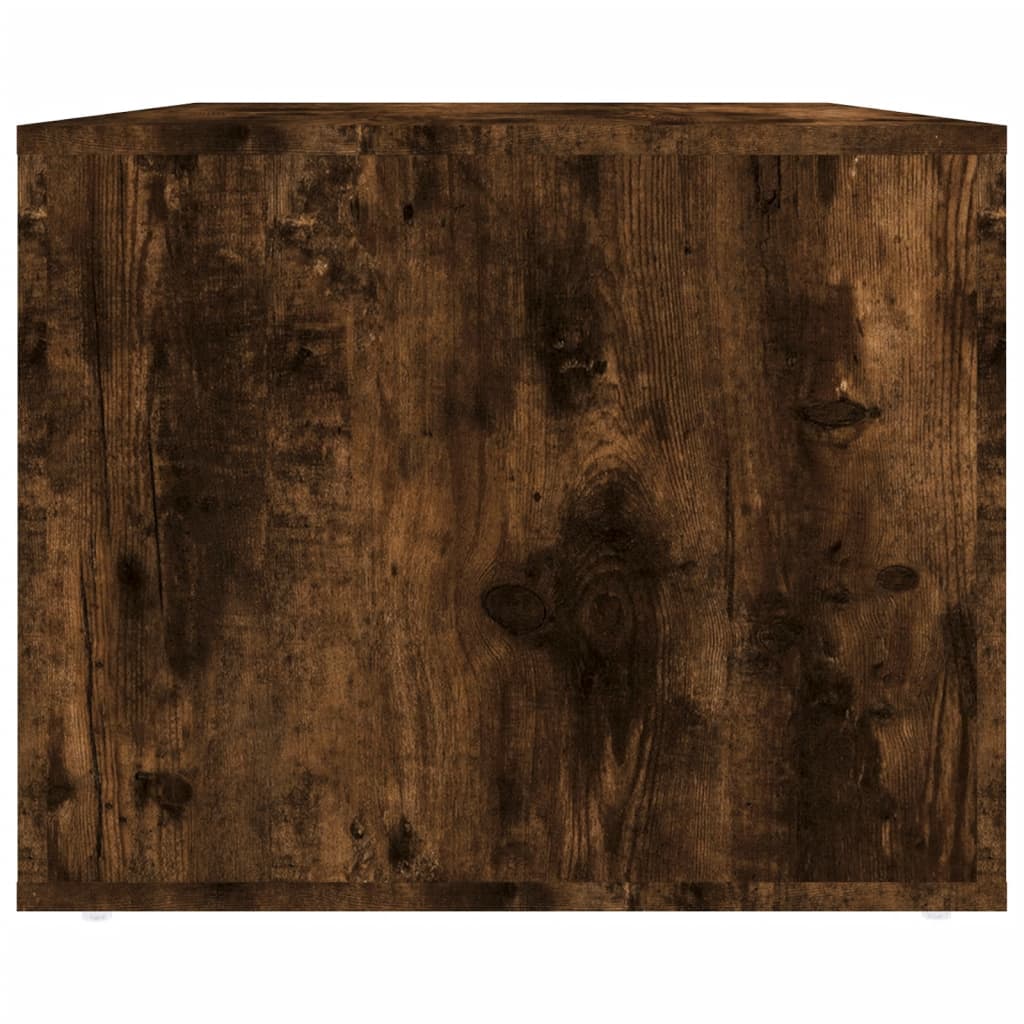 vidaXL Mesa de centro 80x50x40 cm derivados de madeira carvalho fumado