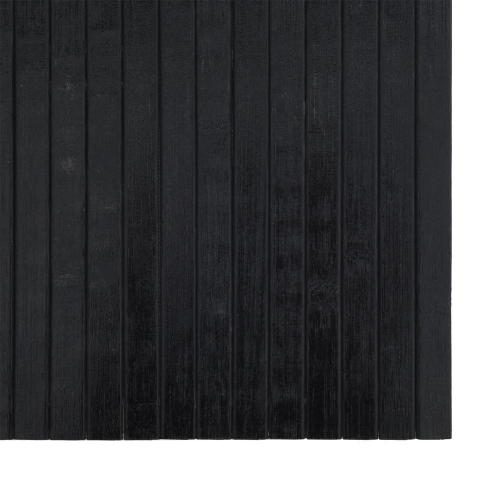 vidaXL Tapete retangular 70x200 cm bambu preto