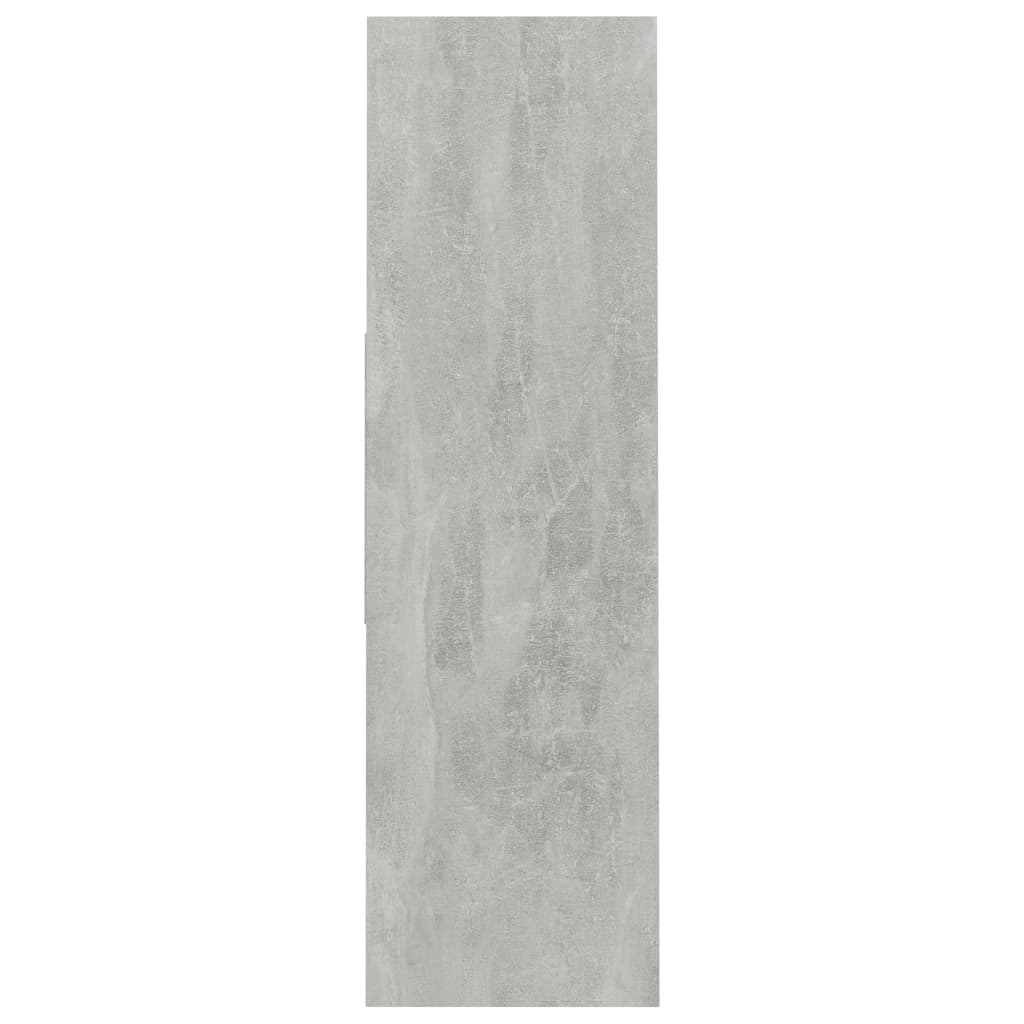 vidaXL Estante 97,5x29,5x100 cm contraplacado cinzento cimento