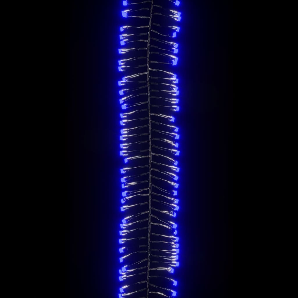 vidaXL Cordão de luzes agrupadas 2000 luzes LED 17 m PVC azul