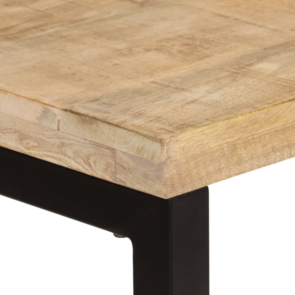 vidaXL Mesa de jantar 110x50x76 cm madeira de mangueira maciça